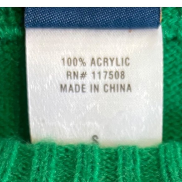 Kids Star‎ Wars Ugly Christmas Sweater Green Red Rhinestone Logo Size S - Picture 7 of 9